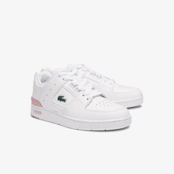 Lacoste Court Cage Sneaker - Tenisky Dámské Bílé / Světle Růžové | CZ-Wr1W5Y